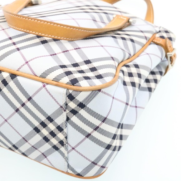 BURBERRY Nova Check Hand Bag Blue Auth yk3346 - Picture 15 of 16